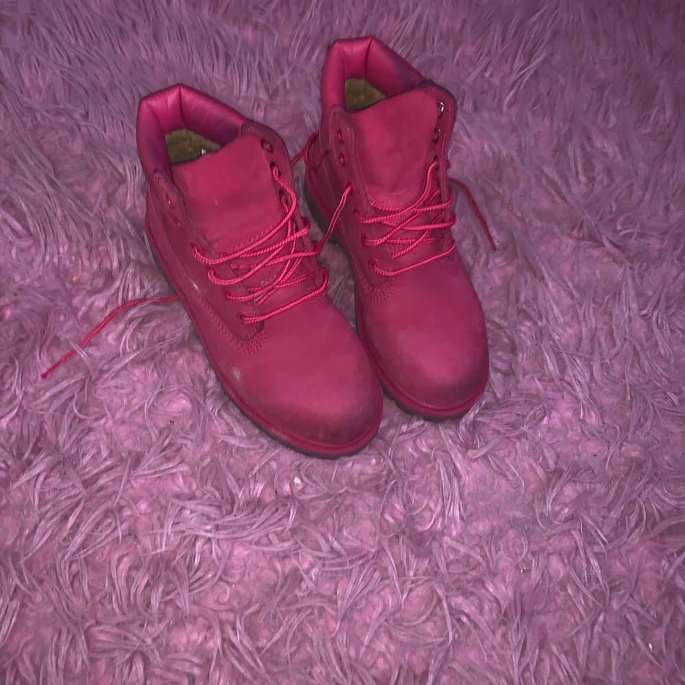 Pink Timberlands💖